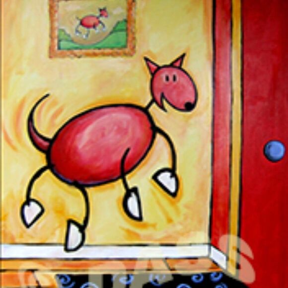 Joy of Homecoming Wall Art Print on Bamboo Plaque for Dog Lovers NEW - Picture 3 of 3